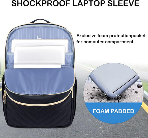 Backpack Backpack Backpack VANKEAN Laptop for Women, Laptop Computer Bag Travel Purse,Waterproof Work Business College