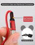 USB A to USB C Cable 3.3ft + 6.6ft (Red), 10Gbps Data Transfer and 60W 3A Fast Charging Cable for Samsung Galaxy S22