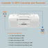 WISCENT Cassette Cassettes/USB Mic,Cassette MP3 Player Boombox, Portable AM/FM Radio Stereo with Bluetooth, USB, Dual