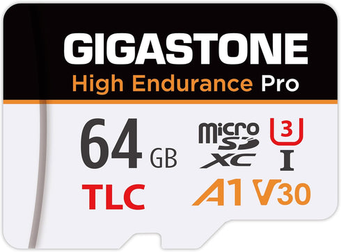 Gigastone 5 Yrs Free Data RecoveryDash Cam 64GB Micro SD Card, TLC High