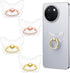 DOPENSPI 4PCS 360Rotation Transparent Phone Ring Holder, Adjustable Butterfly Cell Phone Ring Cellphone Kickstand Grips