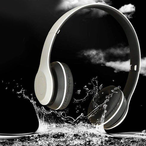 ASHATA Bluetooth Headphones Over Ear, Foldable Stereo Headset, Sports Headphone with Deep Bass Noise Reduction for Home