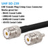 RG8x SO239 Crimp Connector, UHF Female Coax Adapter for RG8X/LMR240 Coaxial Cable