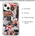 Retro Aesthetic Christmas Holiday Collage Case for iPhone 13, Gingerbread and Tree Pattern, Unique TPU Bumper Cover for