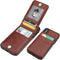 KIHUWEY Wallet Case for iPhone X/Xs - Premium Leather with Credit Card Holder, Heavy Duty Protective Cover (Brown)
