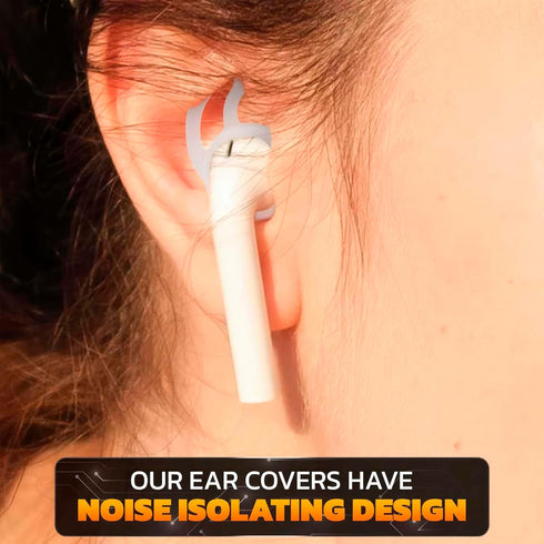 Apple AirPods Silicone Earbud Replacement Tips - 4 Pairs Anti-Slip Ear Hooks & Covers for Secure Fit.