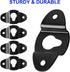 uxcell 10 Pcs Wall Mounting Speaker Hanger Brackets, 4.8cm Long Clothing Rack Iron Hanger Plate Accessories, Speaker