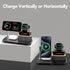 5 in 1 Wireless Charger with Alarm Clock for Apple, Mag-Safe Charging Station for iPhone 16/15/14/13/12, Apple Watch