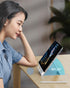 SAIJI Adjustable Tablet Stand Holder, Portable Foldable Desktop Dock for iPad, iPhone, Nintendo Switch, Samsung Galaxy