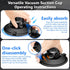 CAMEDAFLX 6" 1/4",1/8" Camera Suction Cup Mount with Ball Head Magic Arm,Quick Release Metal Vacuum Suction Cup Mount