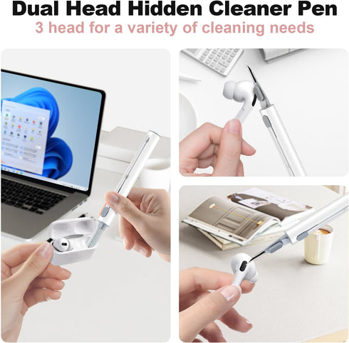 Compatible with AirPods Pro 2 Case, Soft Silicone Skin Cover with Cleaner Kit and Lanyard, Front LED Visible (Light