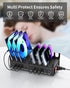 Dywcdnice 600W 12-Port 100W Charging Station for Multiple Devices, USB C Charging Station with Dual PD PPS, Multi