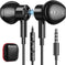 Wired Earbuds, Magnetic 3.5mm Jack Earphone for Samsung Galaxy A15 5G, Noise Canceling HiFi Stereo Headset for iPhone