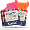 Koala Lens Cleaning Cloth | Japanese Microfiber | Eyeglass, Camera Lens, VR/AR Headset Cleaning | Pink & Orange (Pack