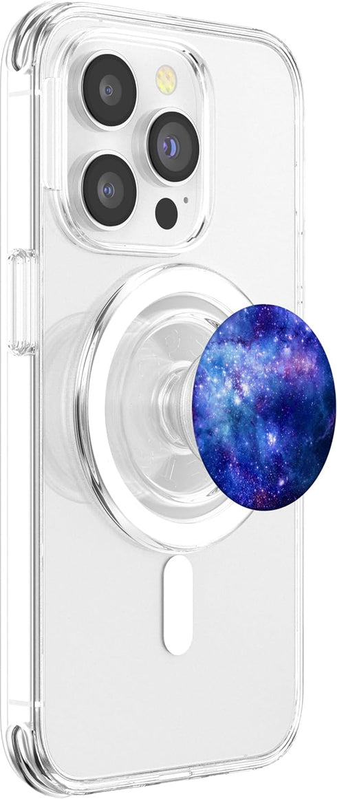 SP T's Space Pop Socket Galaxy Nebula Blue White Purple PopSockets PopGrip for MagSafe