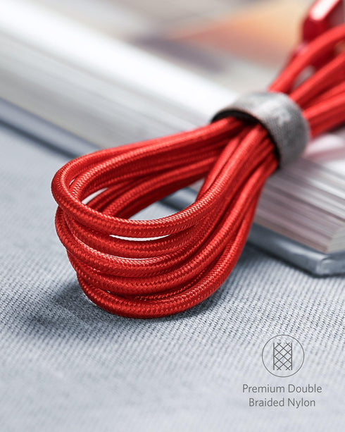 Anker 6ft USB A to Type C Charger Cable (2-Pack) for Samsung Galaxy S10/S10+/Note 9, LG V30 & More - Red, USB 2.0
