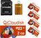 Pack of 5 Parrot-Prime 2GB Micro SD Card Flash Memory Card C6 with SD Adapter and Card Reader