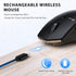 iClever Bluetooth Mouse, Wireless Dual Device Mouse with 5 Adjustable DPI, Rechargeable, Ergonomic Design for Laptop, PC