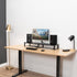 VIVO 39 inch Extra Long Monitor Stand, Wood & Steel Desktop Riser, Dual Screen Organizer for TV, Keyboard, Laptop