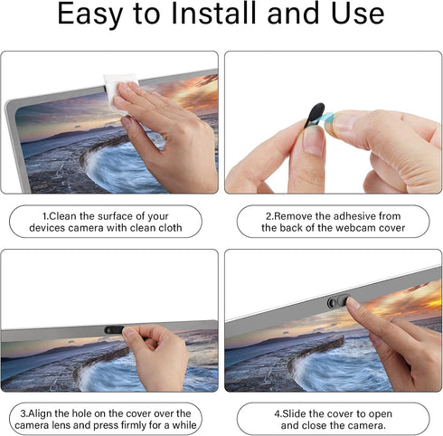 ZUCUCUC 11 Pack Webcam Cover, Laptop Camera Cover Slide, Phone Camera Cover, Ultra Thin Webcam Cover Slide Compatible