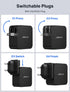 JSAUX 65W USB C Charger, 10FT Cable 65 Watt Laptop Wall Fast Charger for ROG Ally, Steam Deck, MacBook Pro/Air,