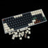 YMDK Double Shot 108 Dyed PBT Keycap Set, Rainbow Carbon Sunset Backlit Keycaps for MX Switches
