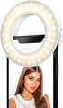 Selfie One Ring Light for Phone, iPhone, Android or Laptop | 3 Adjustable Light Modes | Rechargeable Batteries, Clip On