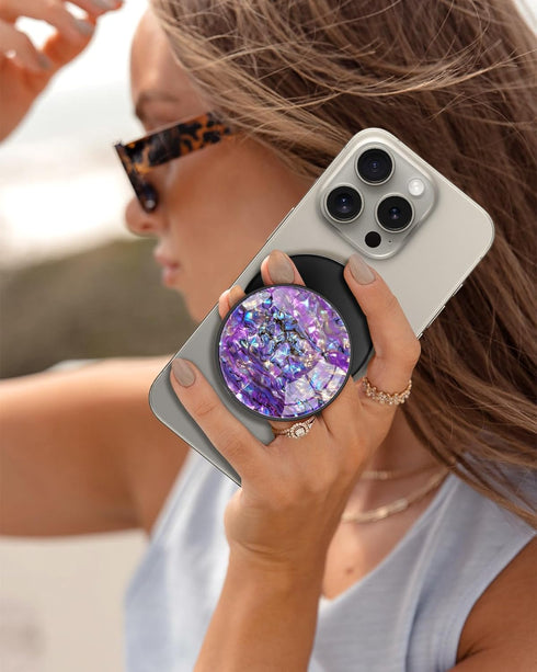 LISEVO 17/16/15/14/13/12 Magnetic Phone Grip for MagSafe Magnetic Cell Phone Stand Magnet Removable Kickstand Finger