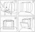 DVD Player Headrest Mount Holder for Portable DVD Player, Car Back Seat Holder for 7 inch to 12 inch - Black