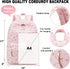 Backpack 17 inch Floral-1) BTOOP School for Girls Teens Large Corduroy Bookbag Lightweight Casual High School College