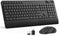 Hamile Quiet Wireless Keyboard and Mouse Combo 3-Level DPI Silent Mouse, Full-Size Ergonomic