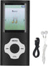 Jectse MP3 MP3 MP4 16GB Bluetooth Player, Ultra Slim Player Portable Music Player with Small Memory Card, Noise