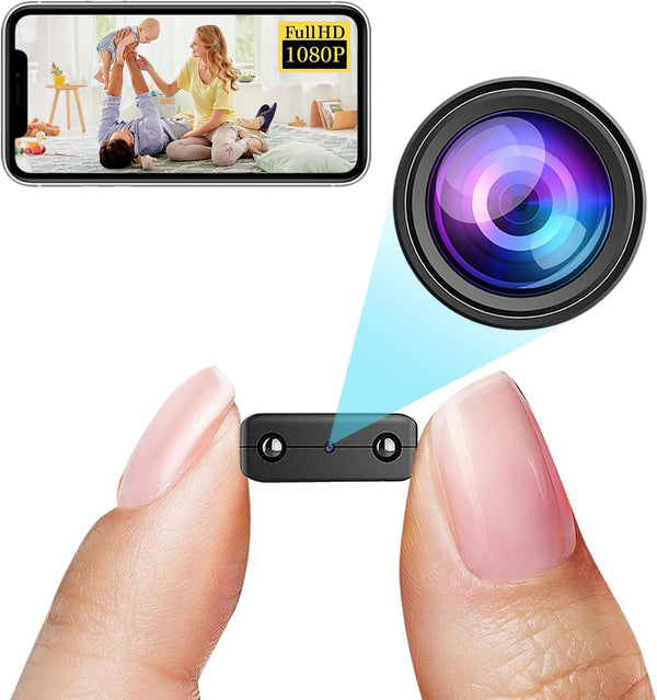 Smallest Spy Camera, HD1080P Wireless WiFi Camera, Mini Video Surveillance Baby Monitor with Night Vision