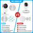 4 Pack Indoor Wall Mount for Yi Home Security Camera - No Punching, Simple Installation