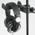 K&M Headphones, Black, Universal Support, Portable Electronic Device Stand, Steel Construction, Rubber Covered