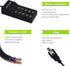 50W USB Charging Station with 10-Port Smart USB Ports for Multiple Devices - Family-Sized for iPhone 15/14/13 Black