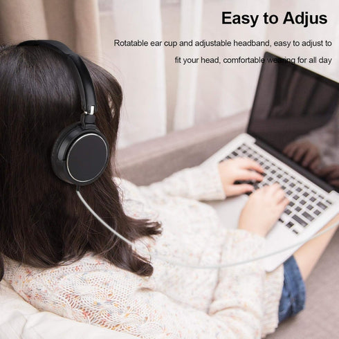 HiFi Wired Headphone, Foldable and Compact for Enjoying Movies or Music