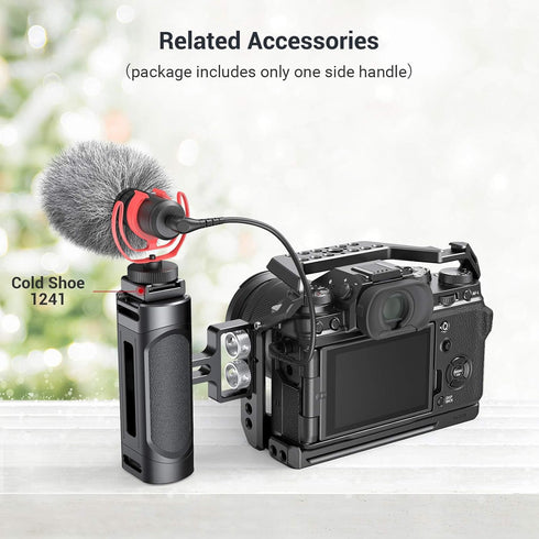 SMALLRIG Mini Side Handle Handgrip with Dual 1/4"-20 Screw Mount for Mirrorless Digital Camera, Adjustable - 2916