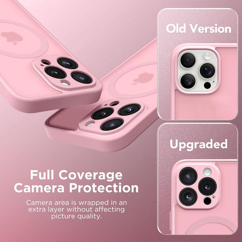 CAPRARO Magnetic iPhone 15 Pro Max Case, Compatible with MagSafe, Full Camera Protection, Shockproof Slim