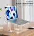 FUCDTEFC 10-15.6 Inch Acrylic Laptop Stand for Desk, Laptop Riser for Laptops, Ergonomic Computer Stand Holder