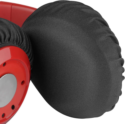Geekria 2 Pairs Flex Fabric Headphones Ear Covers, Washable & Stretchable Sanitary Protectors for Over-Ear Headset,