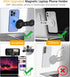 Dual Screen Magnetic Phone Holder for Laptop - Adjustable Slim Mount for Monitor's Top and Side