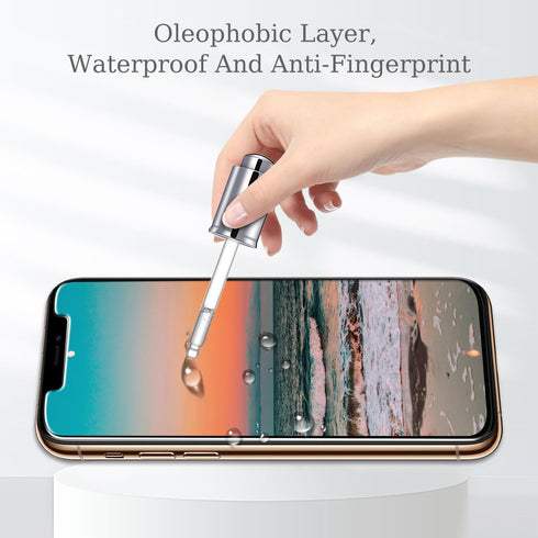 Pokolan 3-Pack Tempered Glass Screen Protector for iPhone 11 Pro, XS, X - 9H Hardness, Easy Install, Bubble-Free