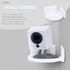 BRAINWAVZ Mini Circular Corner Shelf Mount for Security Cameras, Baby Monitors, Speakers, Plants & More, Universal Holder, Strong Adheasive, No Mess, Screwless (White)
