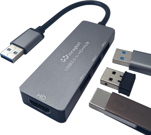 USB to HDMI Adapter, USB Hub with HDMI, USB 3.0 to HDMI Adapter for Monitor