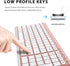 iClever BK10 Bluetooth Keyboard, Multi Device Rechargeable Keyboard with Number Pad, Ergonomic Design for iPad, iPhone,