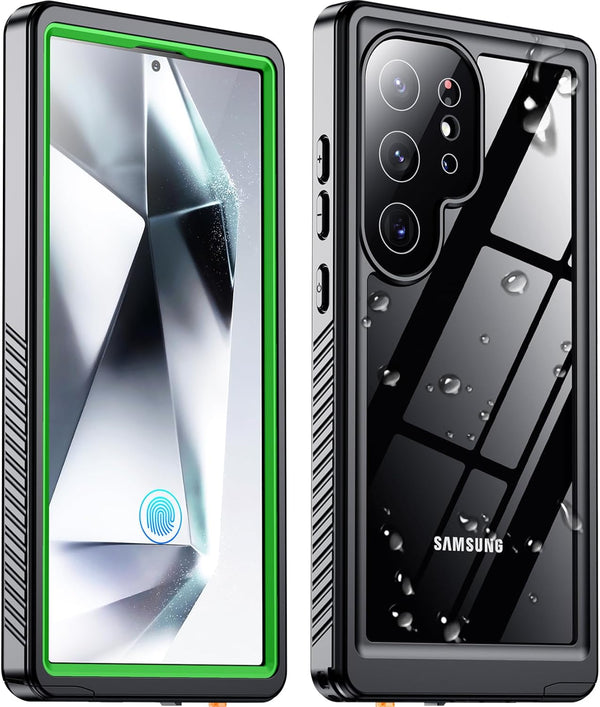 Designed for Galaxy S24 Ultra Case, Waterproof Built-in Screen Protector, Heavy Duty Shockproof Rugged Case