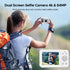 CAMWORLD 4K 64MP 18X 32GB Digital Camera, UHD Dual Screens Camera, Digital Zoom, Portable Point and Shoot Camera