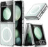 JETech Clear Magnetic Case for Samsung Galaxy Z Flip 5, Anti-Scratch Hard PC, Compatible with MagSafe Accessories.