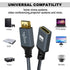 Twozoh 3.3FT 4K@60Hz 3D HDMI Extender, HDMI Male to Female Nylon Braided Cable, HDR Support